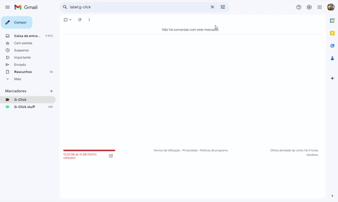 Recebimento automático de e-mails